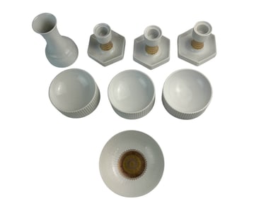 Rosenthal Thomas MCM Candleholder Bowl Vase Lot
