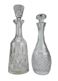Waterford Crystal Lismore & Glandore Decanter LOT
