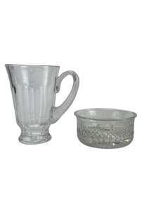 Waterford & Neiman Marcus Crystal Pitcher Bowl 2pc
