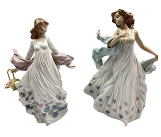Lladro Spring Splendor & Summer Serenade Figurines