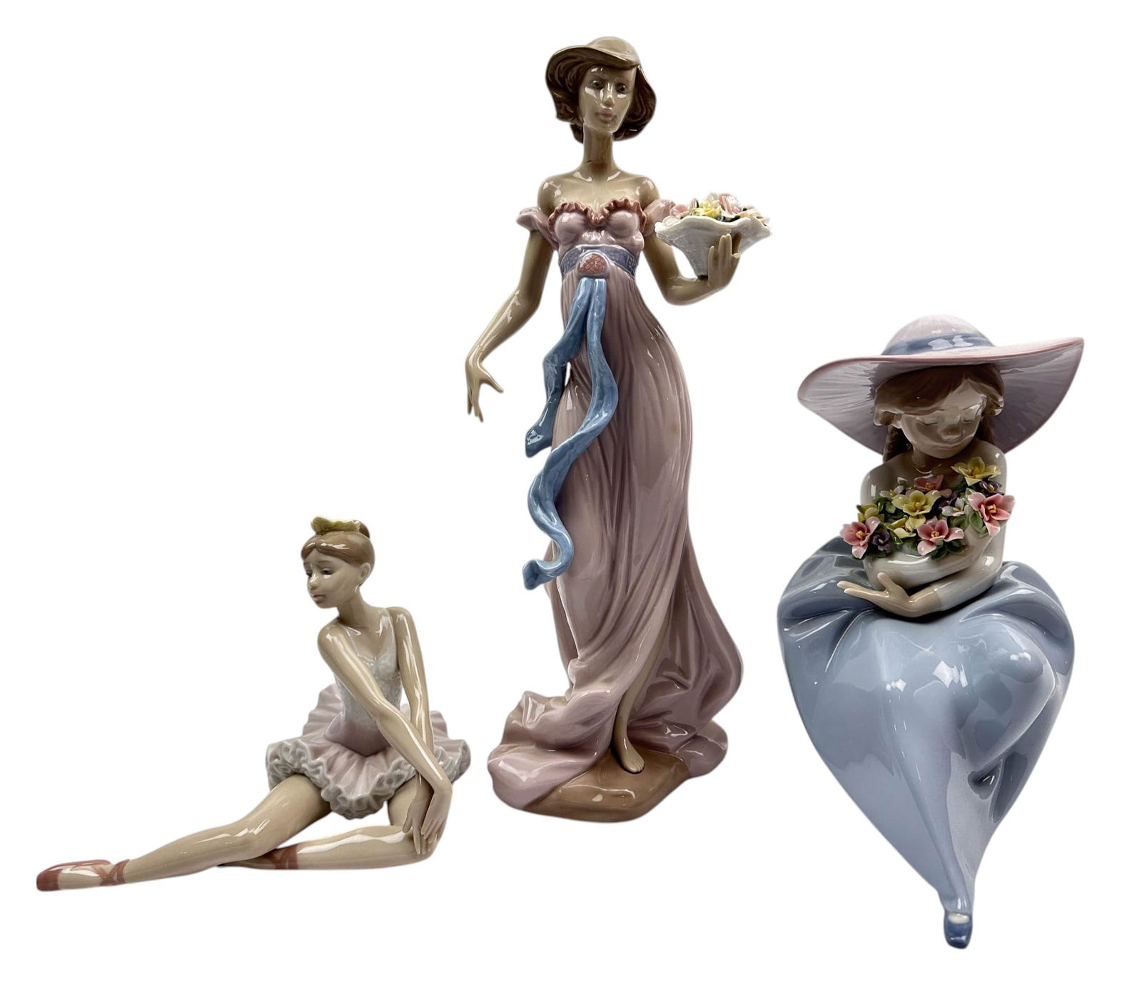 3 Lladro Porcelain Curio Cabinet Display Figurines (1 of 10)