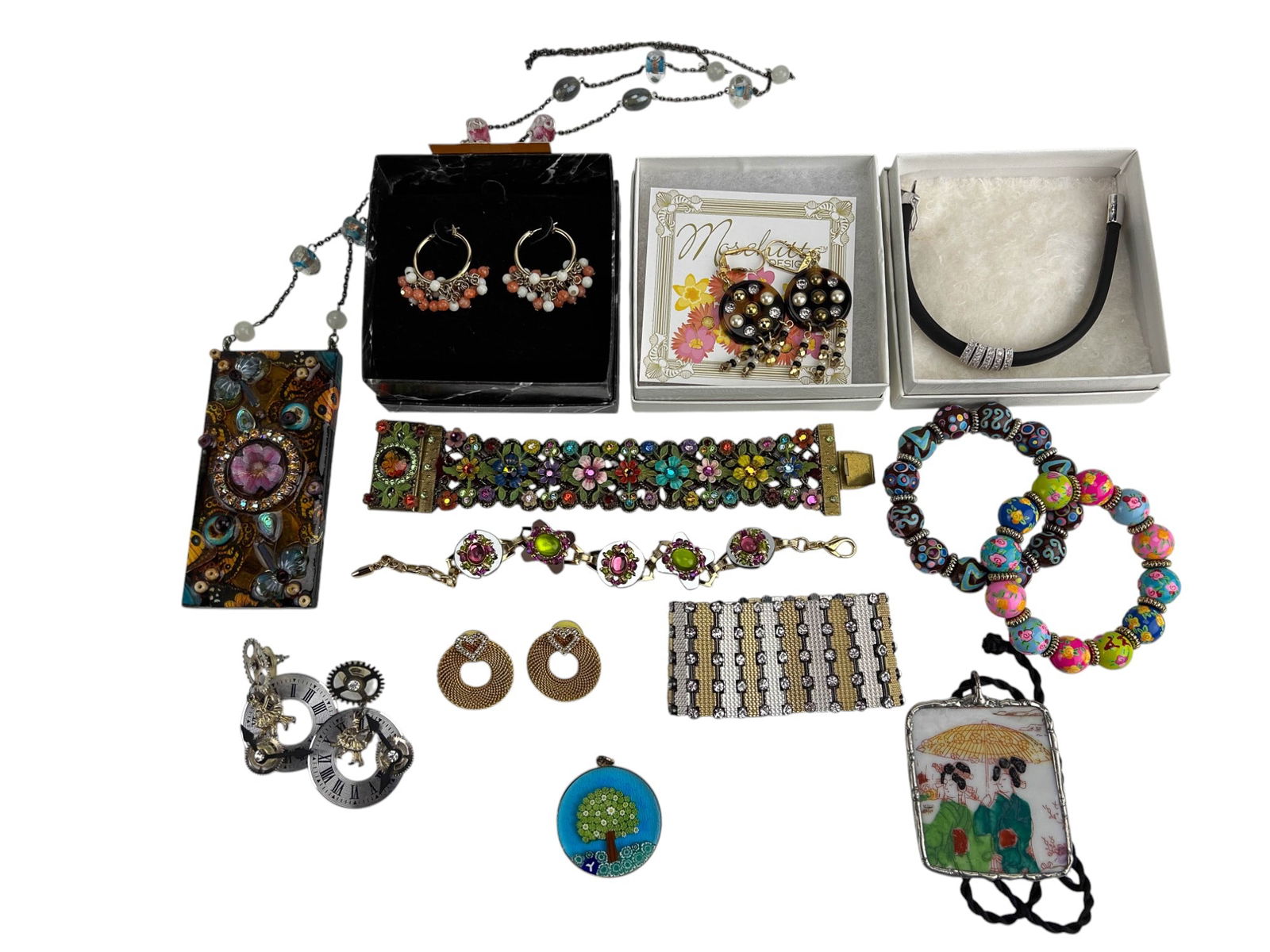 Liztech Saks Fifth Avenue Bracelet Earrings 13pc (1 of 9)