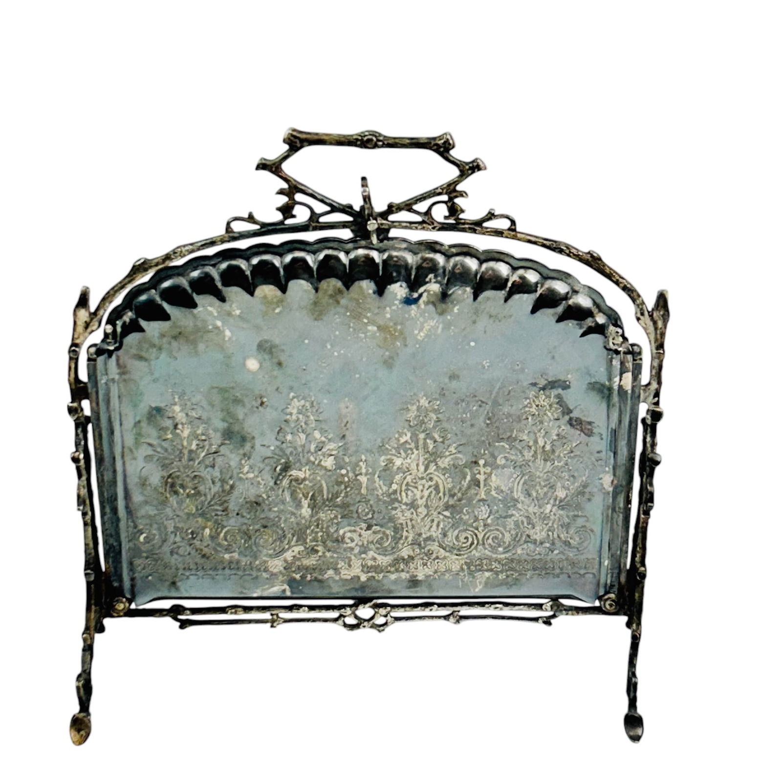 Antique Staniforth Silverplate Folding Cake Server (1 of 9)