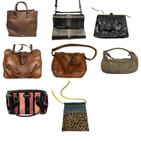 Cleo & Patek Judith Leiber Hammitt Gator Purse LOT