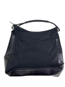 Gucci Black Leather & Nylon Designer Shoulder Bag