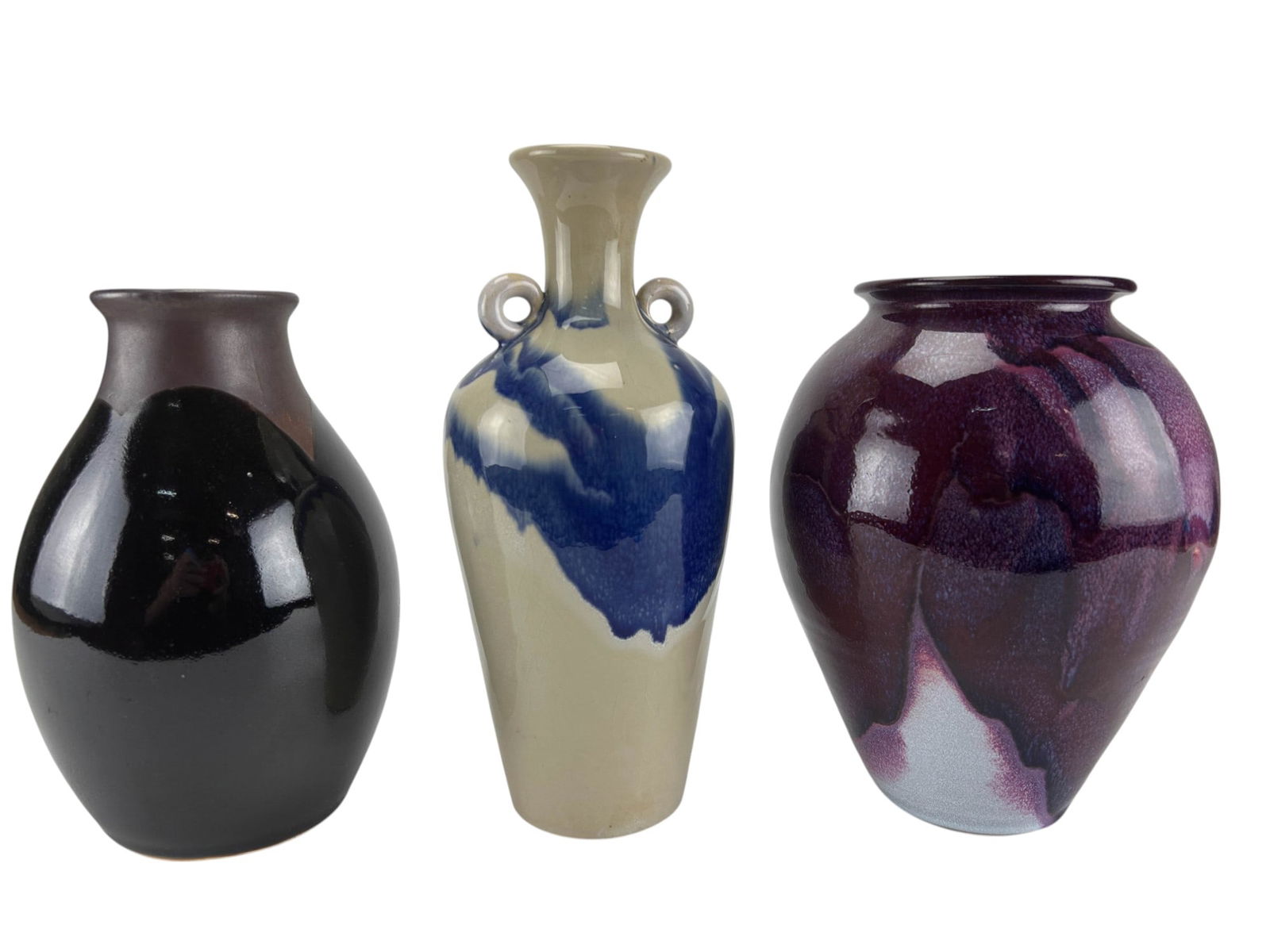 Studio Crafted Art Pottery Vessel Vases ESTATE LOT (1 of 16)