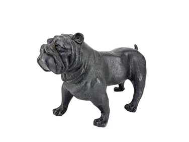 Cast Iron English Bulldog K9 Doorstop Sculpture