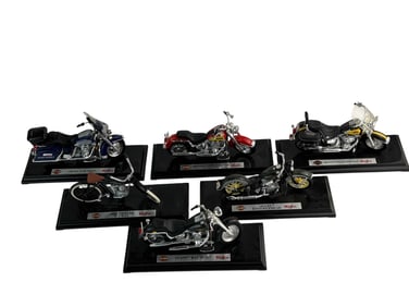 Harley Davidson Maisto Diecast Mini Motorcycles 6p
