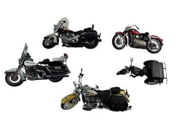 Harley Davidson Diecast Mini Toy Motorcycle 5p LOT