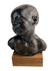 Bronze Alva Museum Bust Sculpture after Aime Dalou