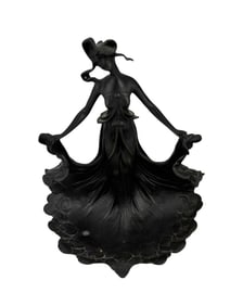 Bronze Art Nouveau Figural Ring Dish after Carlier