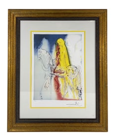 Salvador Dali Lady Godiva Color Lithograph Print