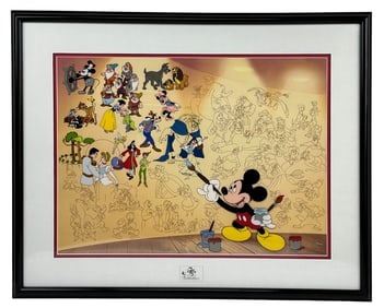 Walt Disney Mural of Memories LE Colored Sericel