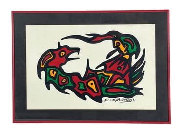 Richard Migwans Woodland School Art Oil Painting