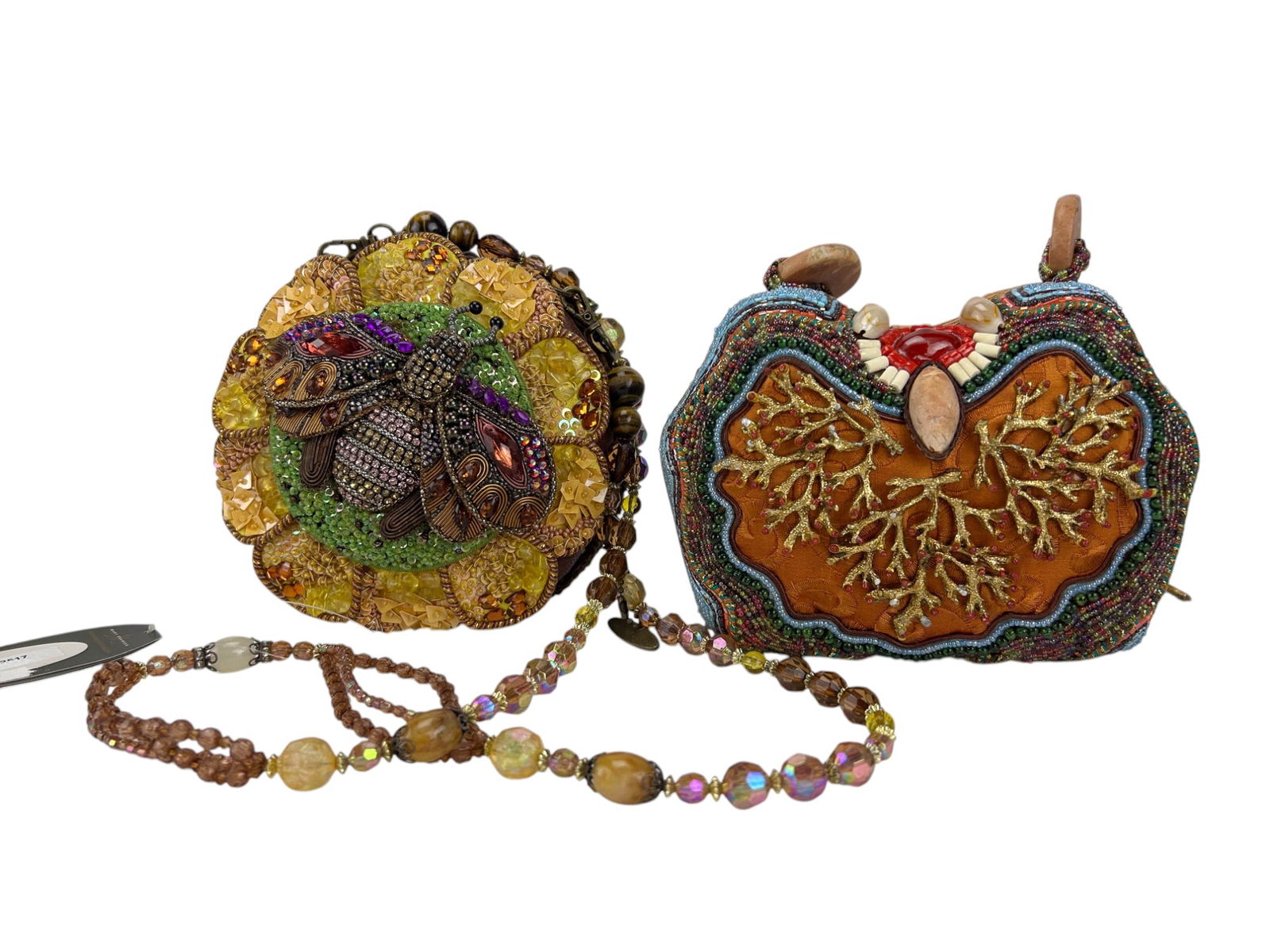 Mary Frances Insect Bee Coral Shell Handbag Purses (1 of 3)