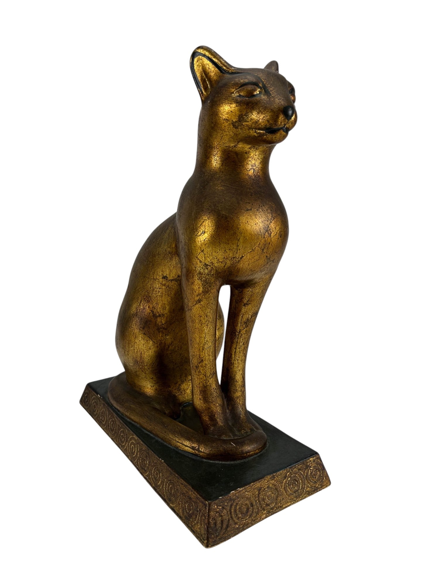 Bellini Italy Ceramic Gold Tone Cat Sculpture (1 of 5)