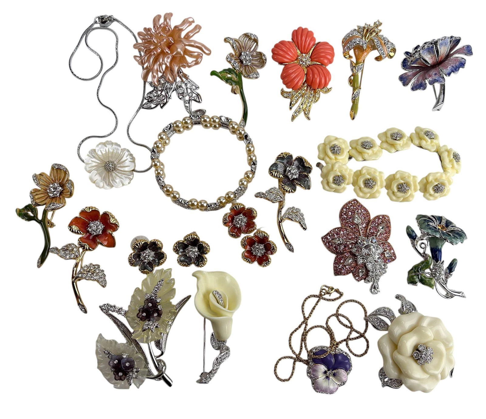 Nolan Miller Brooch Bracelet Earrings Necklace 19p (1 of 7)