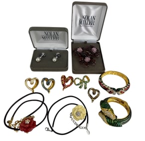 Nolan Miller Designer Bracelet Pendant Brooch LOT