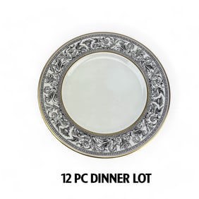 Wedgwood Florentine Black Dragon Dinner Plate 12pc