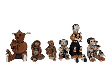 American Indian Pottery Storyteller Figurine LOT 6