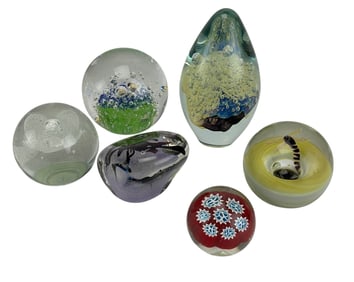 Caithness Holmes Eickholt Warff Paperweight 6p LOT