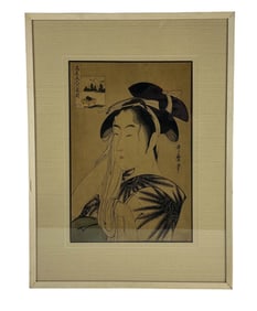 Kitagawa Utamaro 1735-1806 Color Woodblock Print