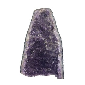Purple Amethyst Mineral Crystal Geode Specimen