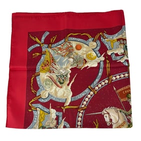 Hermes Cavaliers Des Nuaces Designer Silk Scarf