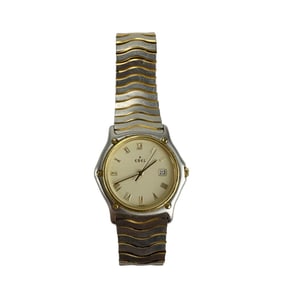 Ebel 18k Stainless Mid Size Men's Wave Wrist Watch