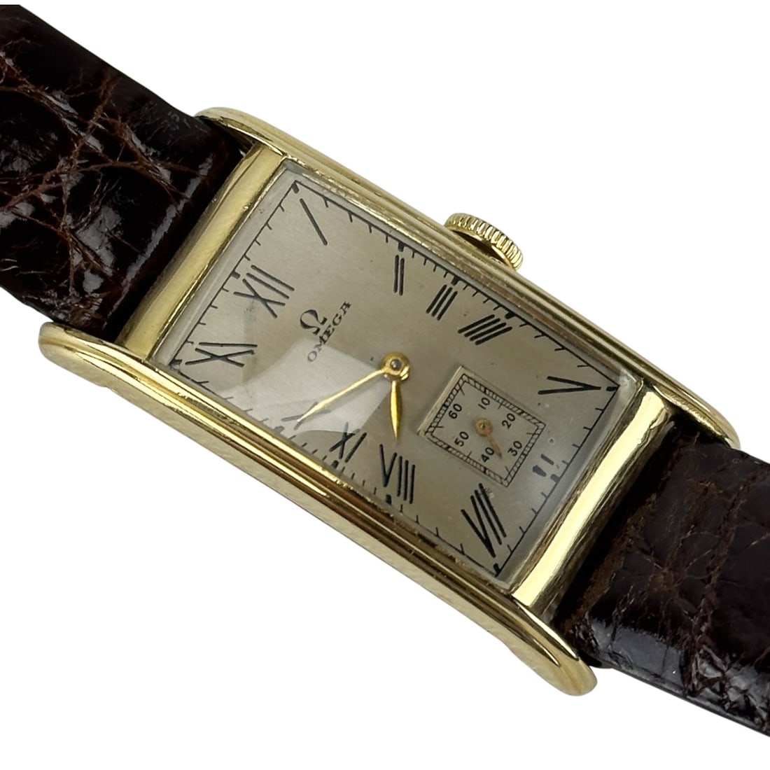 Omega 14K Gold Filled VTG Men's Dress wrist watch (1 of 6)