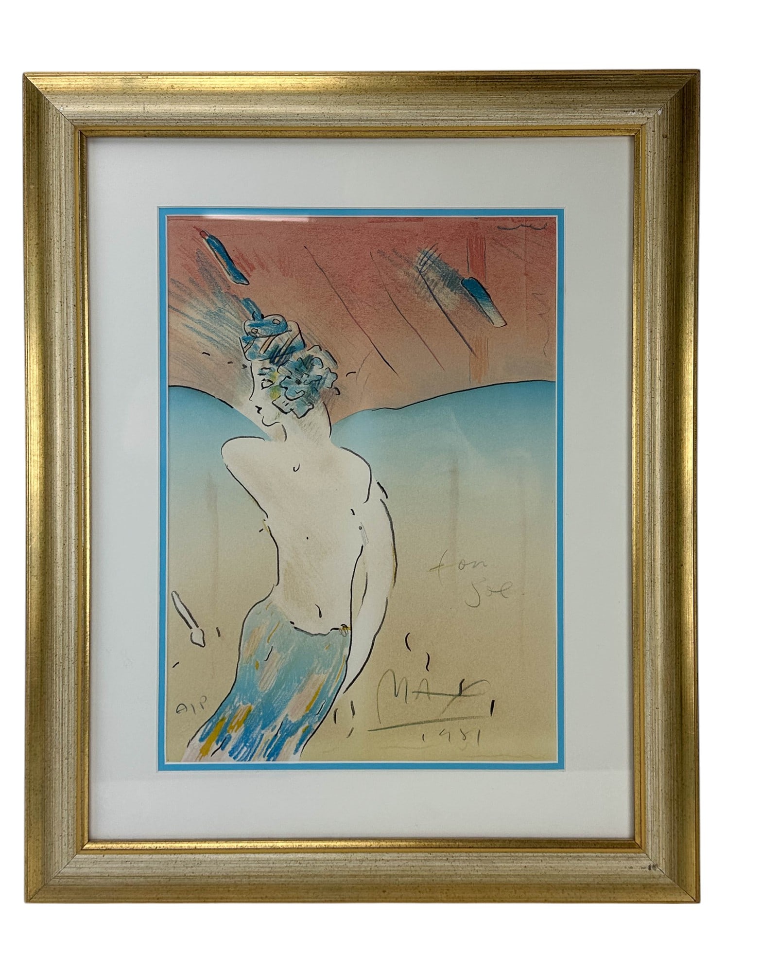 Peter Max b1937 Suzin Pop Art Lithograph SIGNED (1 of 4)