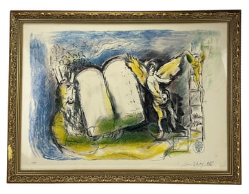 Marc Chagall Moses and the Appearance Lithograph