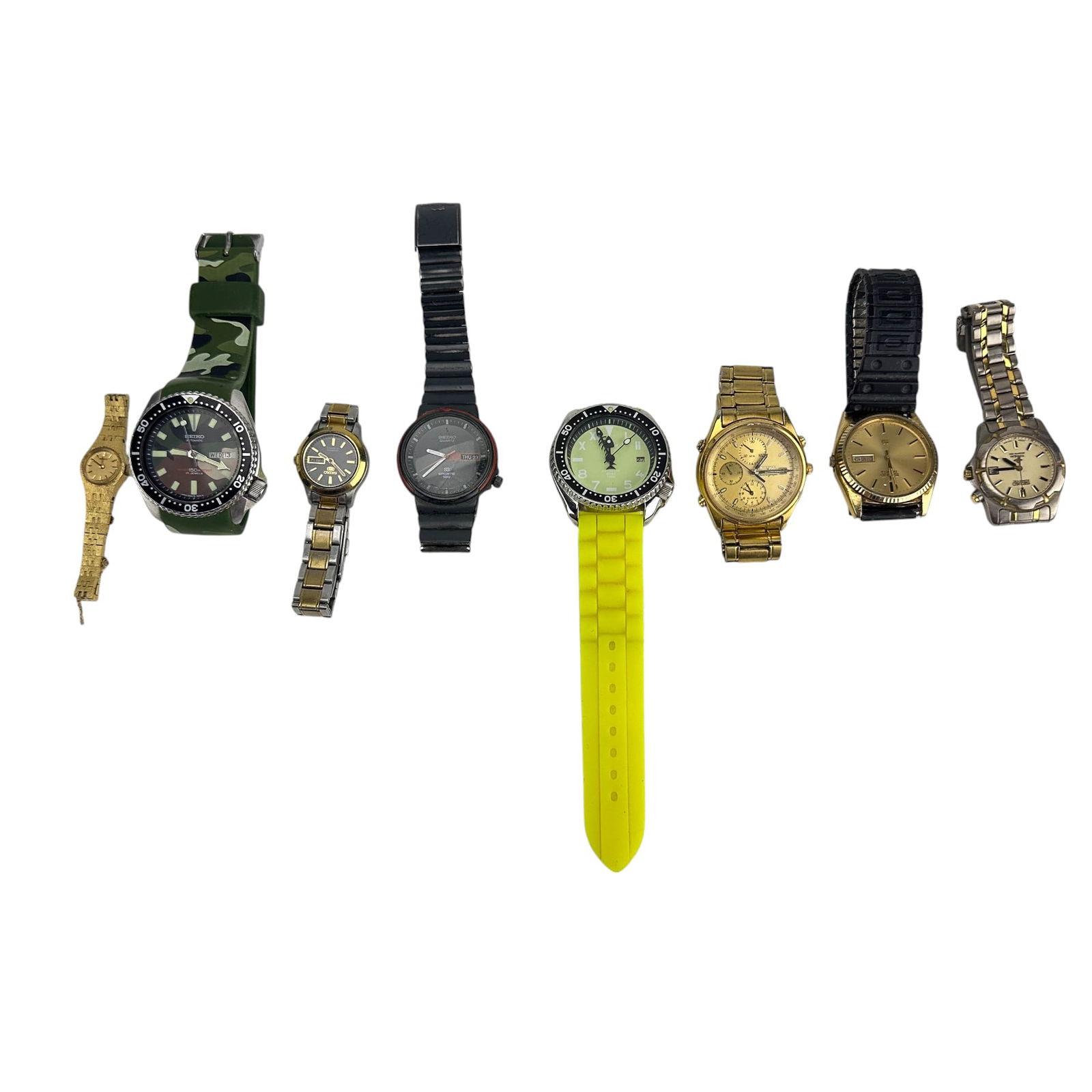 Seiko Automatic Kinetic Quartz Chronograph Watches (1 of 5)