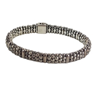 Caviar Sterling Silver Luxury Designer Bracelet