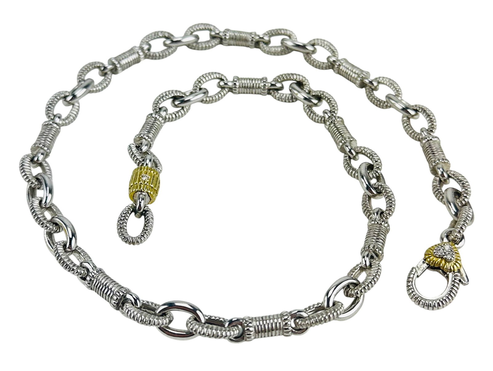 Judith Ripka 18K & Sterling Silver Designer Choker (1 of 4)