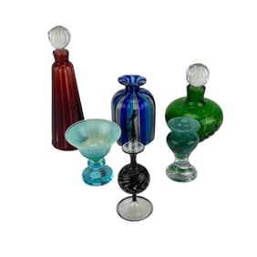 Venetian Kosta Boda Czech Bimini Art Glass 6pc LOT