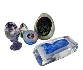 Robert Held Fenton Kosta Boda Hoglund Glass LOT 5p