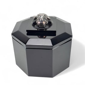 Yaacov Heller Acrylic Ice Bucket w Sterling Frog