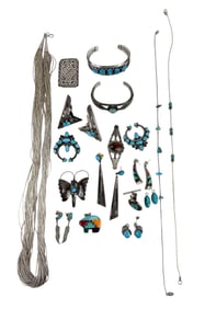 Native American Indian Sterling Gemstone Jewelry