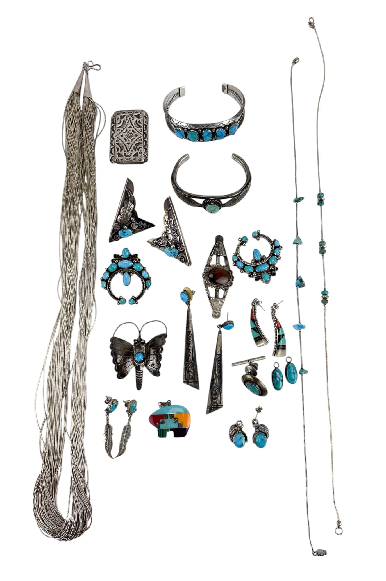 Native American Indian Sterling Gemstone Jewelry (1 of 6)