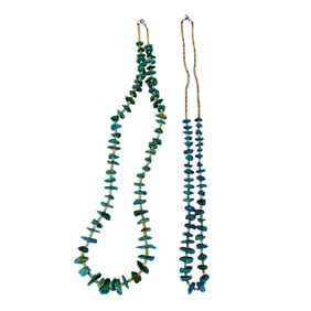 Native American Indian Turquoise Nugget Necklaces