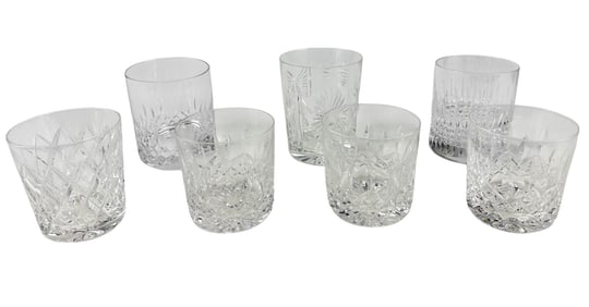 Waterford St Louis Crystal Bar Barware Glasses 7pc