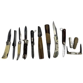 Colonial Camillus Vernco KNA Pocket Knife LOT