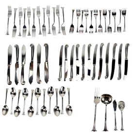 Roberts Belk Silver Plated Onslow Flatware 70 pc LOT