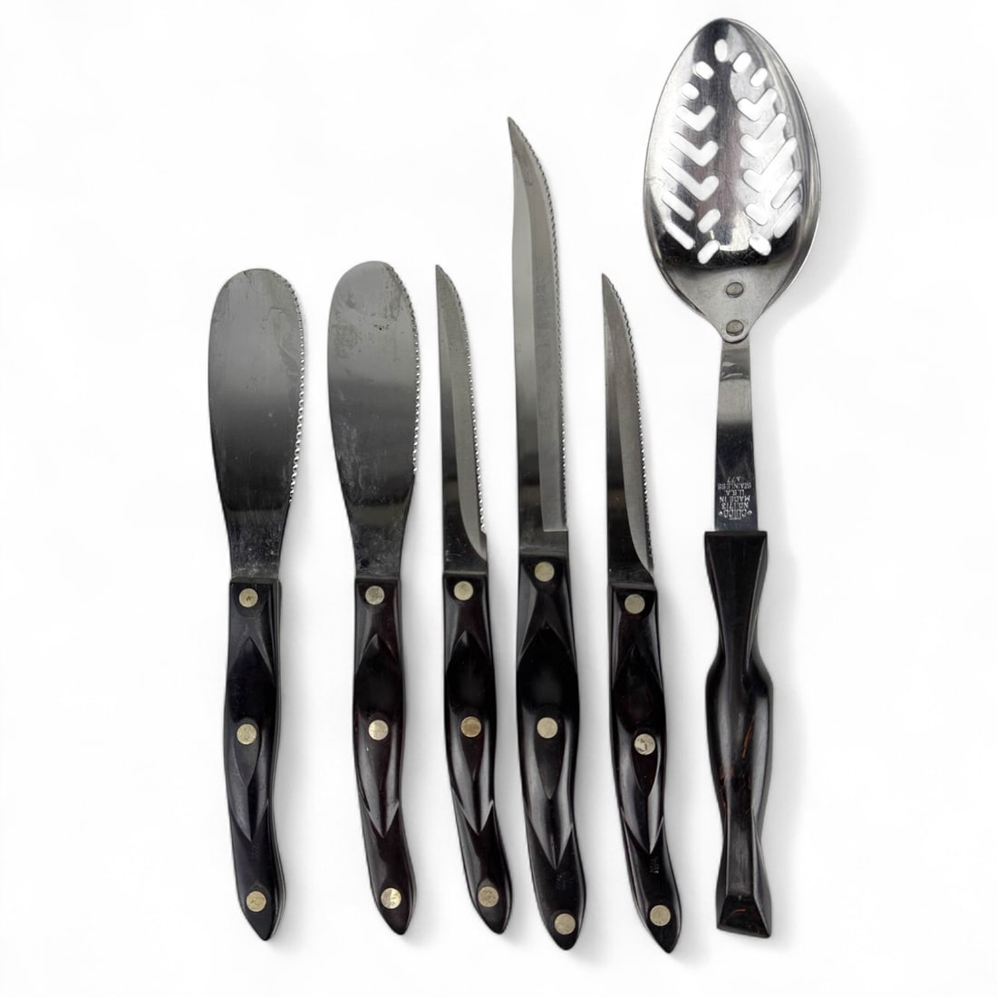 Cutco Pierced Serving Spoon Knife Spatula 6pc LOT (1 of 3)