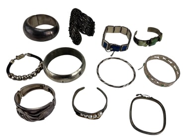 Sterling Silver 925 Women’s Bangle Bracelets LOT