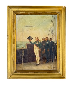 Eugene Antoine Guillon 1834-1869 Napoleon Painting