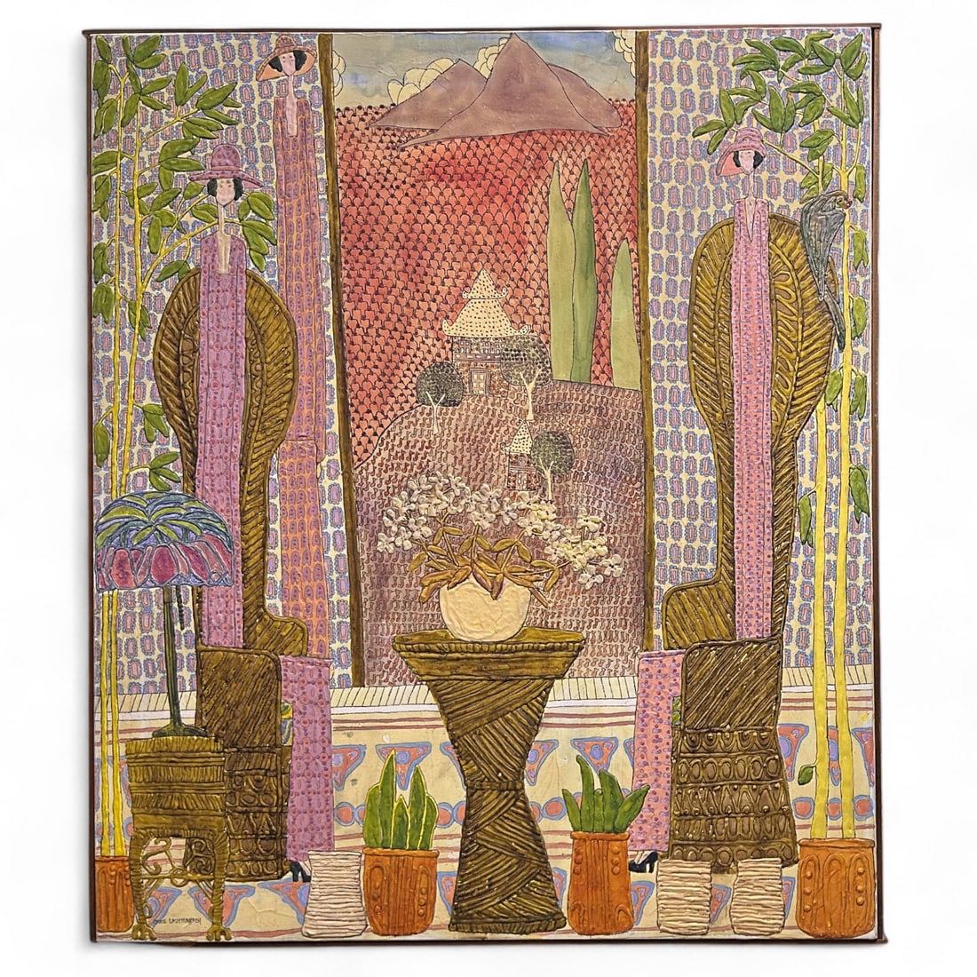 Carol Lauttenbach Acrylic Oil on Canvas Painting (1 of 5)