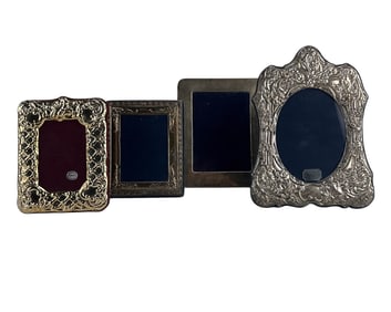 Sterling Silver 925 Photograph Picture Frames 4pc