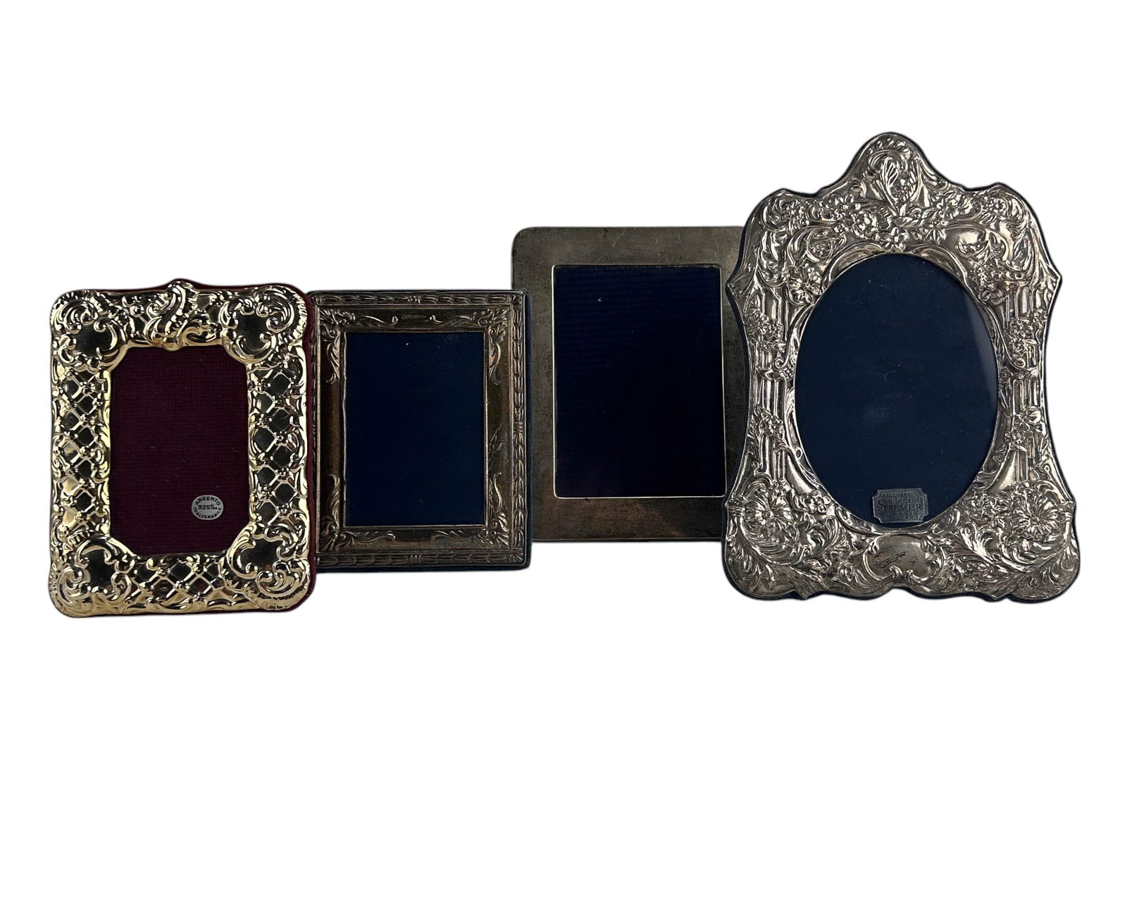 Sterling Silver 925 Photograph Picture Frames 4pc (1 of 5)